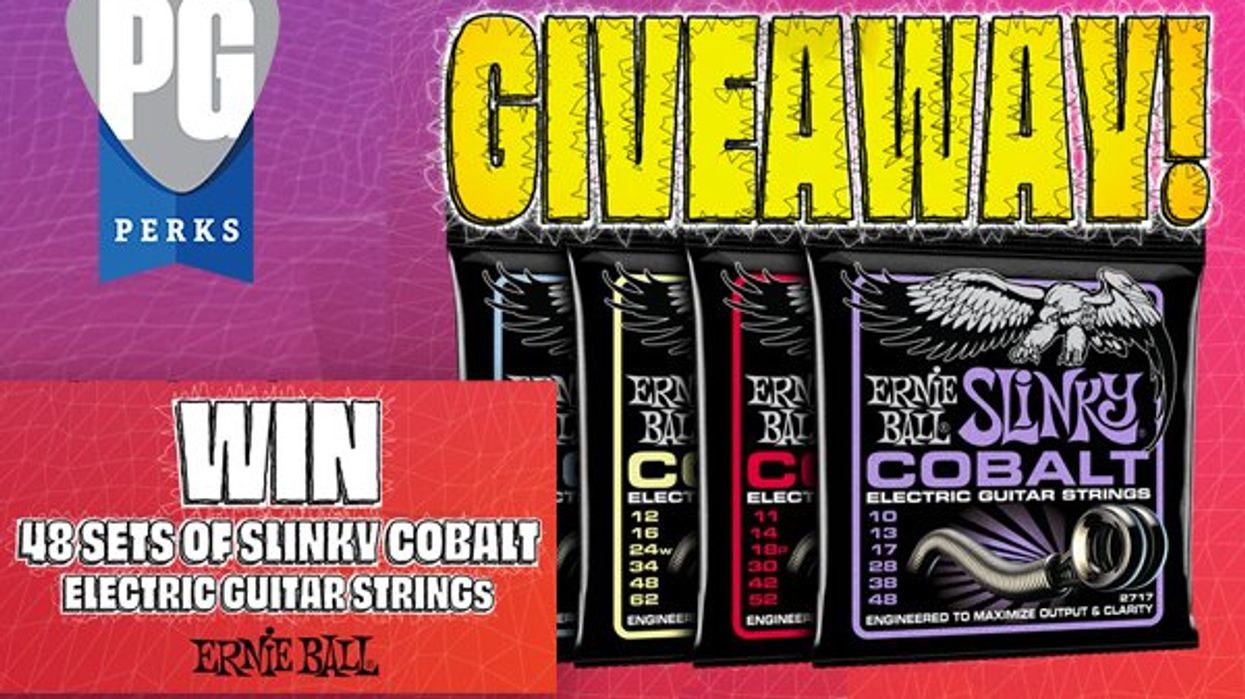 Perks Exclusive: Ernie Ball Slinky Cobalt String Giveaway!