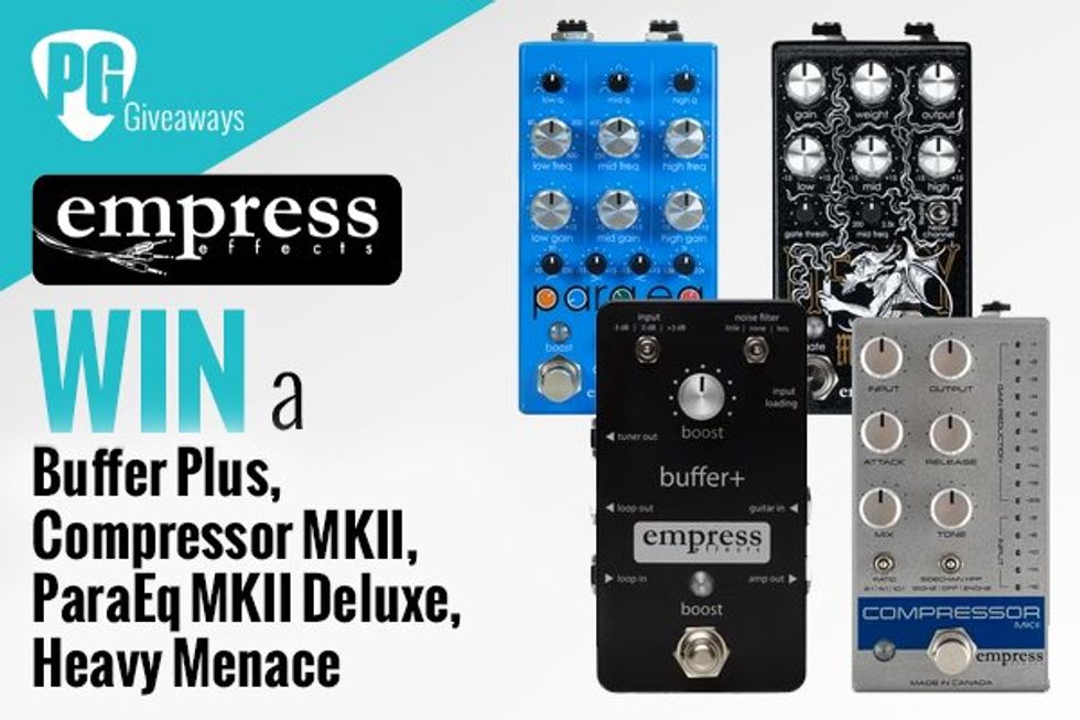 Empress Effects 4-Pedal Giveaway