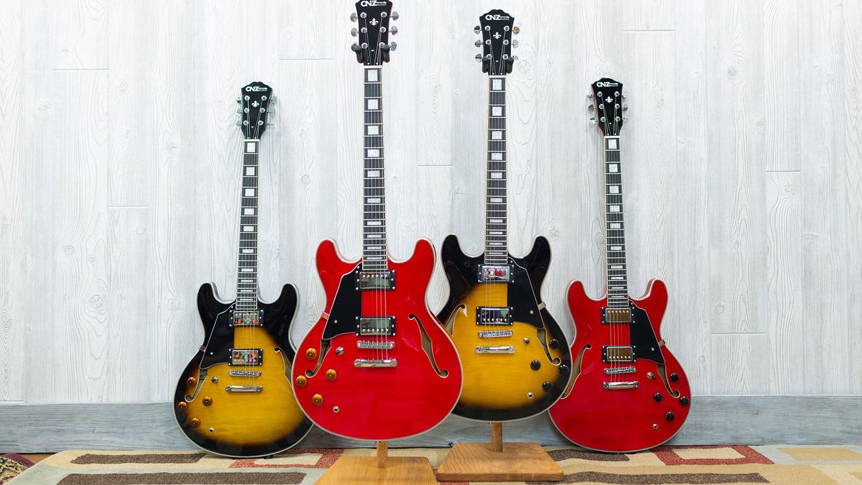 CNZ Audio Launches Semi-Hollow Body Guitars