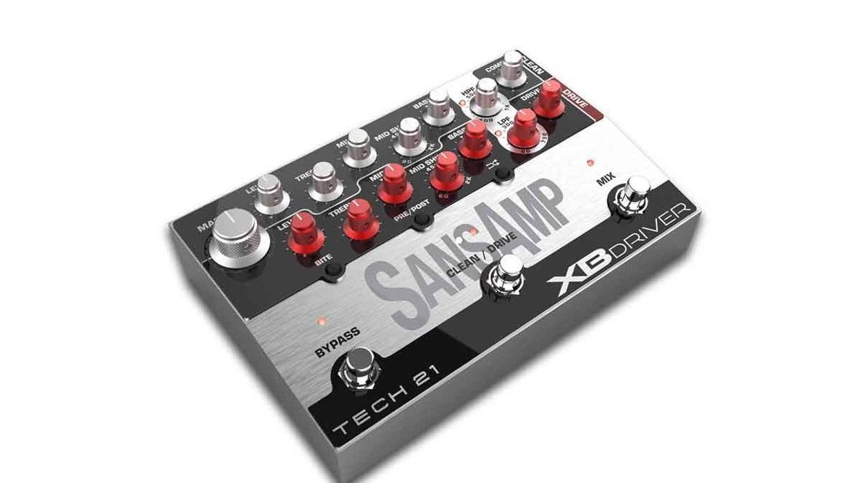 Tech 21 Introduces the SansAmp XB Driver Dual-Amp/Bi-Amp/DI Bass Preamp