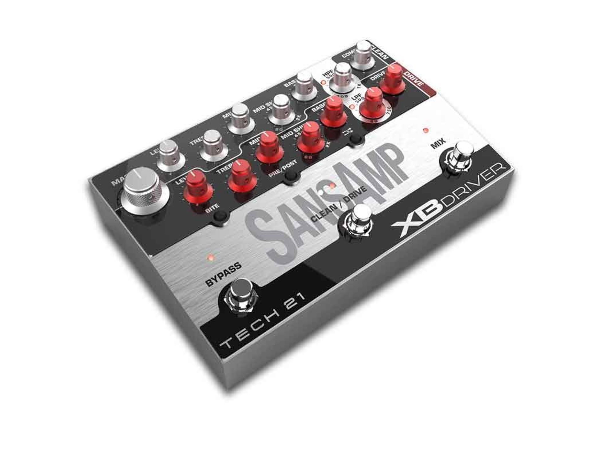 Tech 21 Introduces the SansAmp XB Driver Dual-Amp/Bi-Amp/DI Bass Preamp