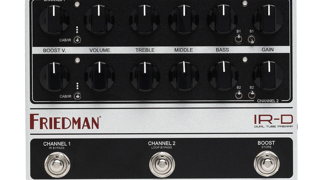Friedman Introduces IR-D Dual Tube Preamp and DI