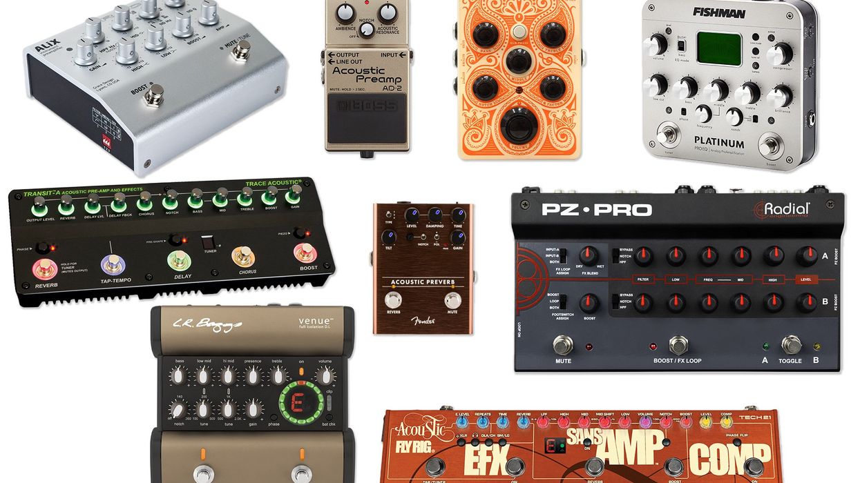 9 Acoustic Preamp Pedals for Stage or Studio