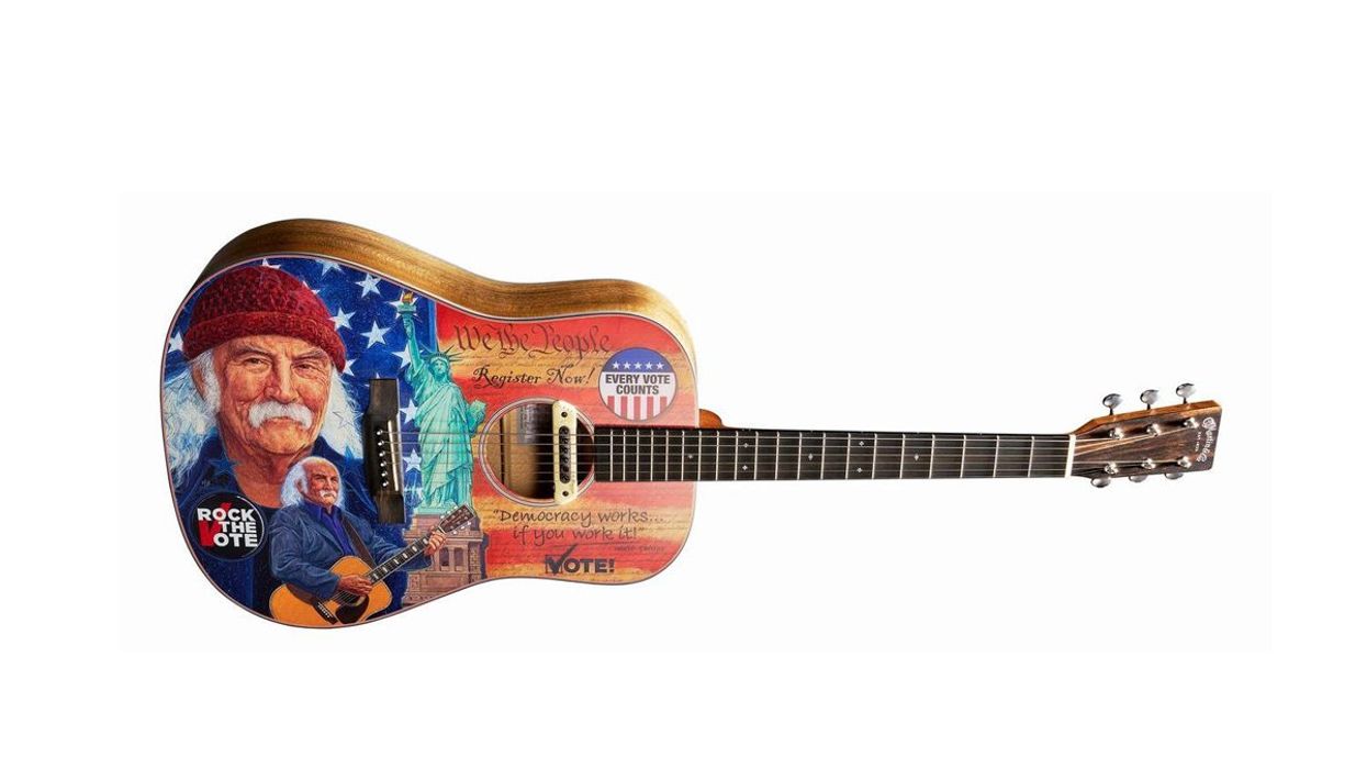 Martin Guitar Drops the D-11E Rock the Vote Guitar