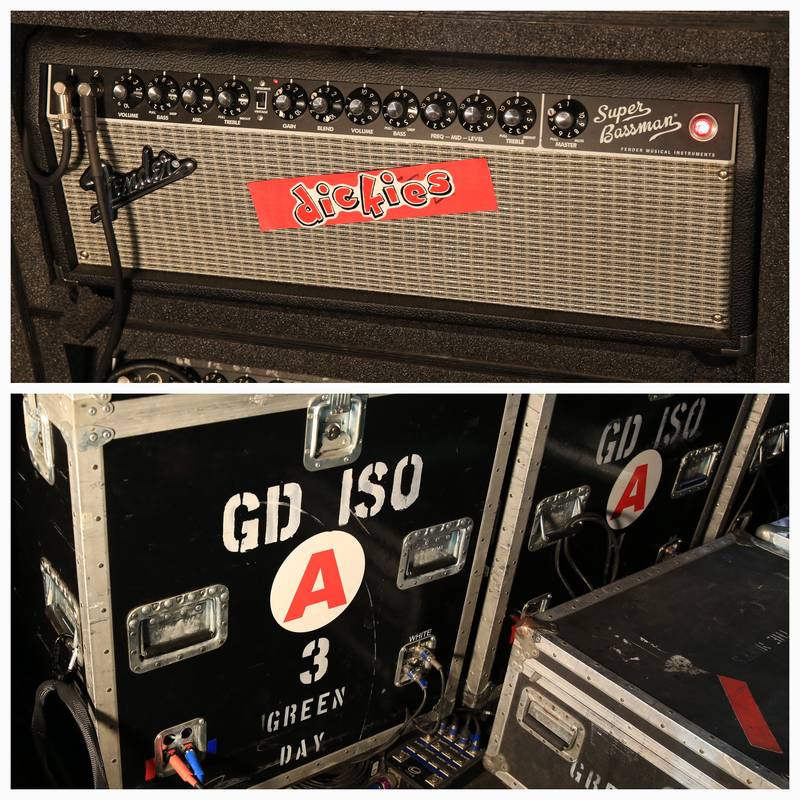 Green Day Bass My Girls Sister In Law Was The Bass Tech For Green Day