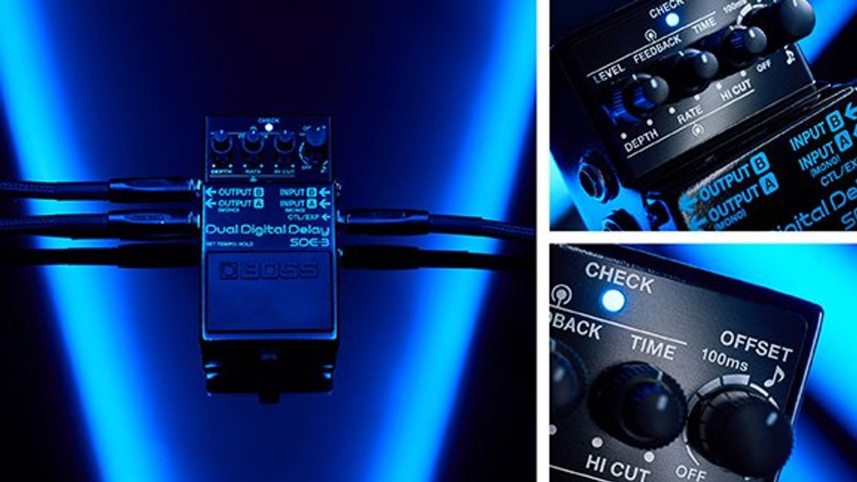 Boss Announces SDE-3 Dual Delay