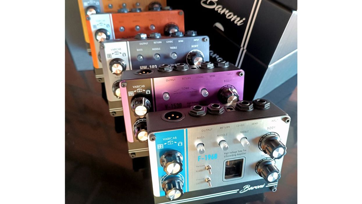 Baroni Introduces 5 Tube Preamps/DI Recording Amps
