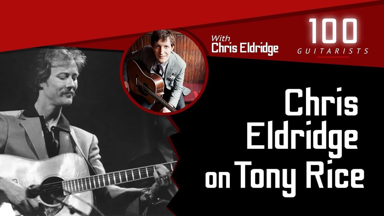 Chris Eldridge Took Tony Rice’s Guitar to a Jam Session | 100 Guitarists Podcast
