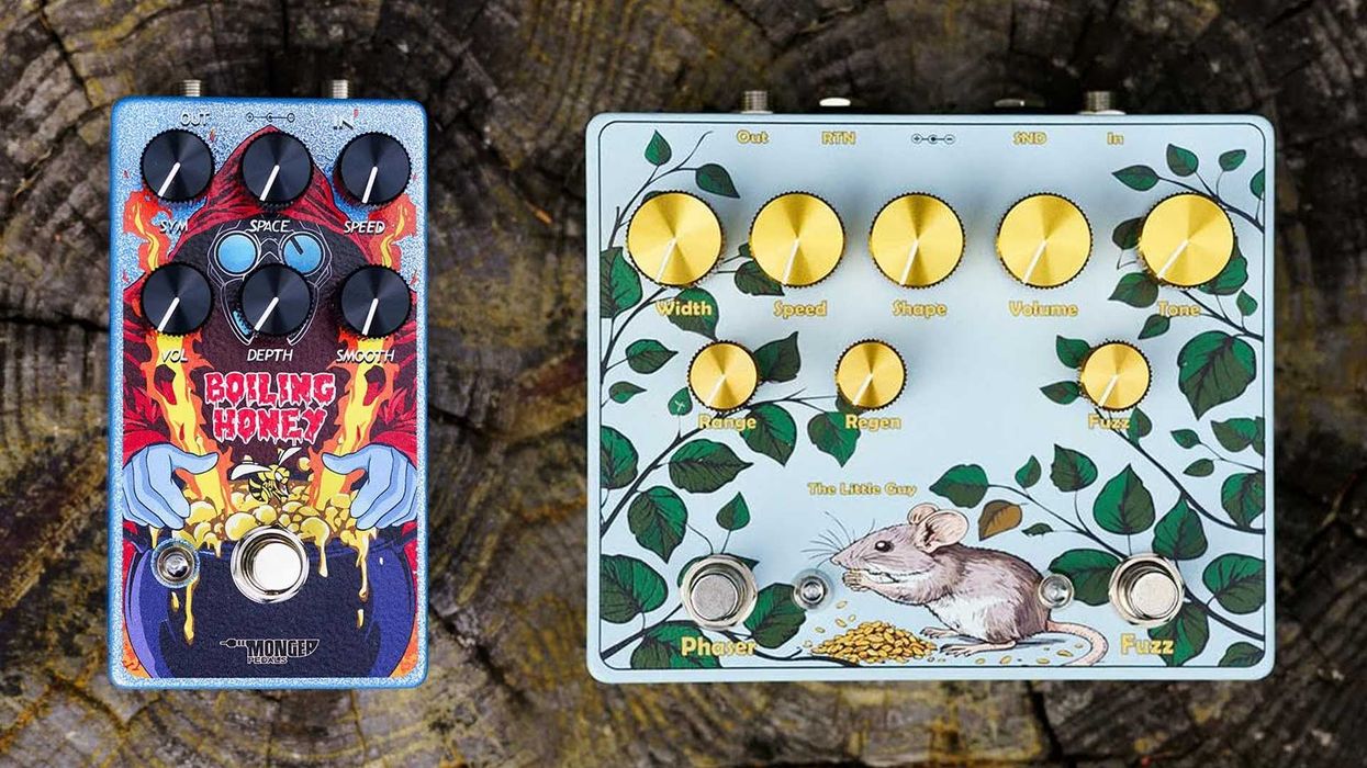 Monger Pedals Unveils Boiling Honey Optical Tremolo and Little Guy Fuzz/Phaser