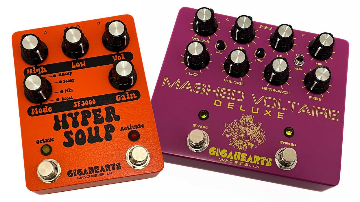 Gigahearts FX Launches Mashed Voltaire Deluxe and Hyper Soup Fuzz Pedals