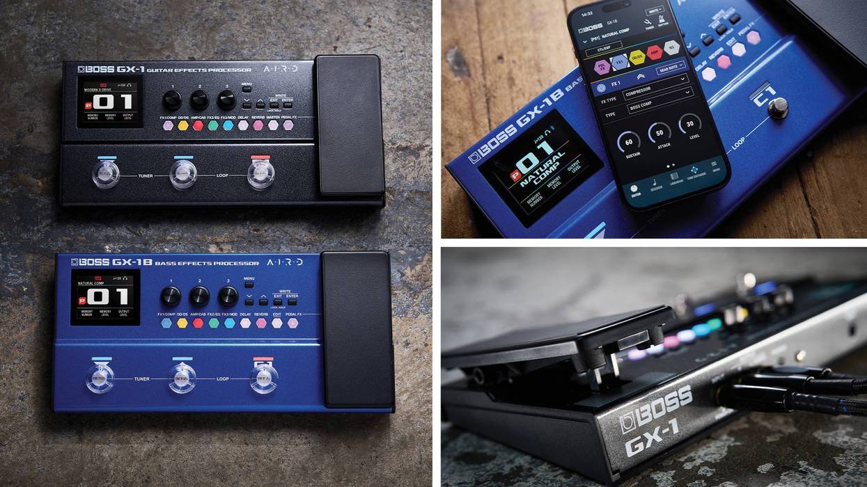 BOSS Announces GX-1 and GX-1B Multi-Effects Processors and FSC-10 Footswitch Cap