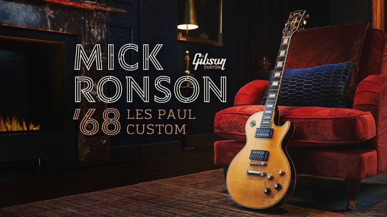 Gibson Custom Unveils Mick Ronson 1968 Les Paul Custom Collector’s Edition