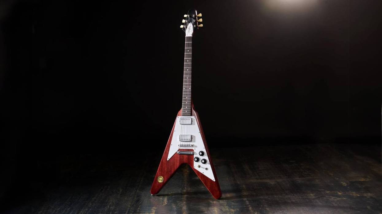 Gibson Custom Reveals 1971 Flying V Medallion Reissue