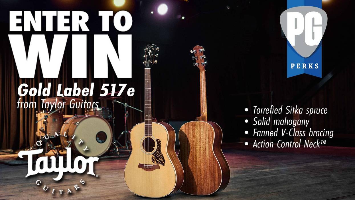 Win a Taylor Guitars Gold Label 517e Acoustic!