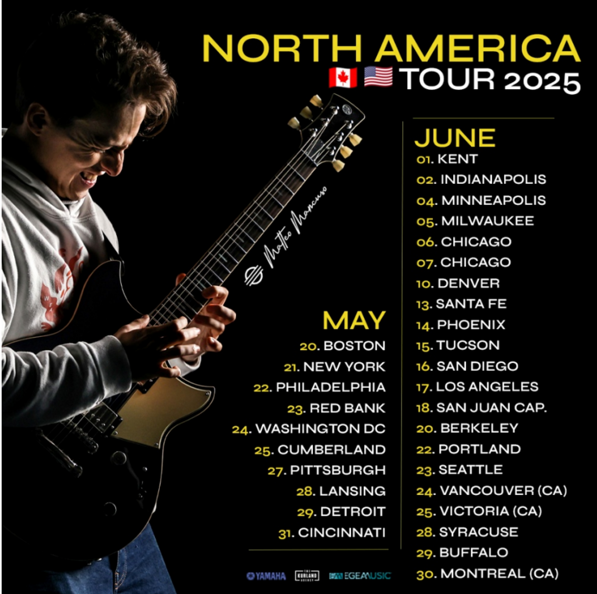 Matteo Mancuso Announces First North American Headline Tour