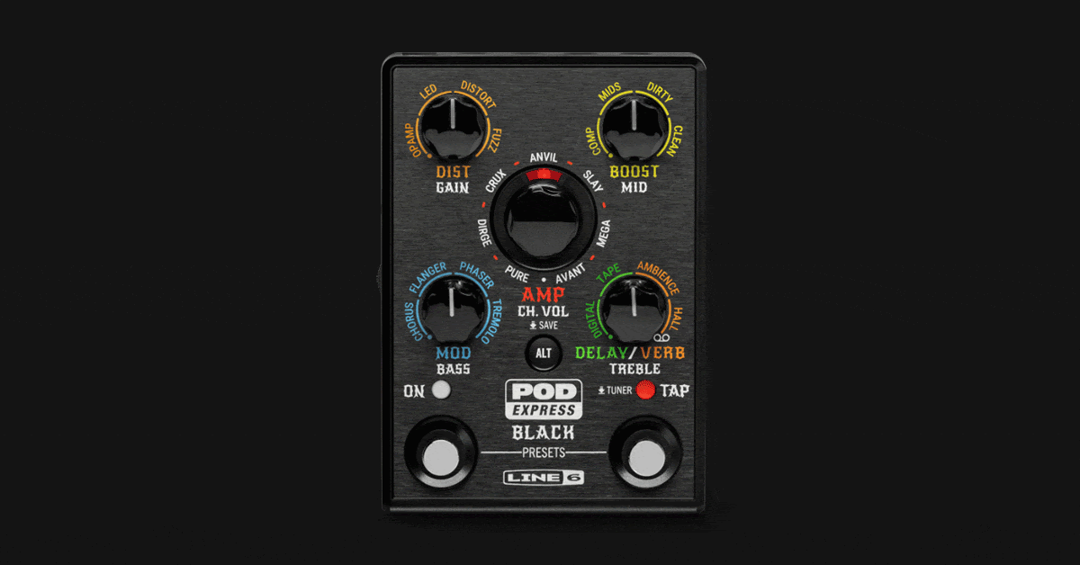 Line 6 Introduces the POD Express Black