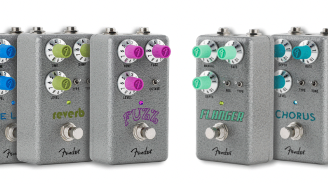 Fender Releases New Line of Hammertone Pedals