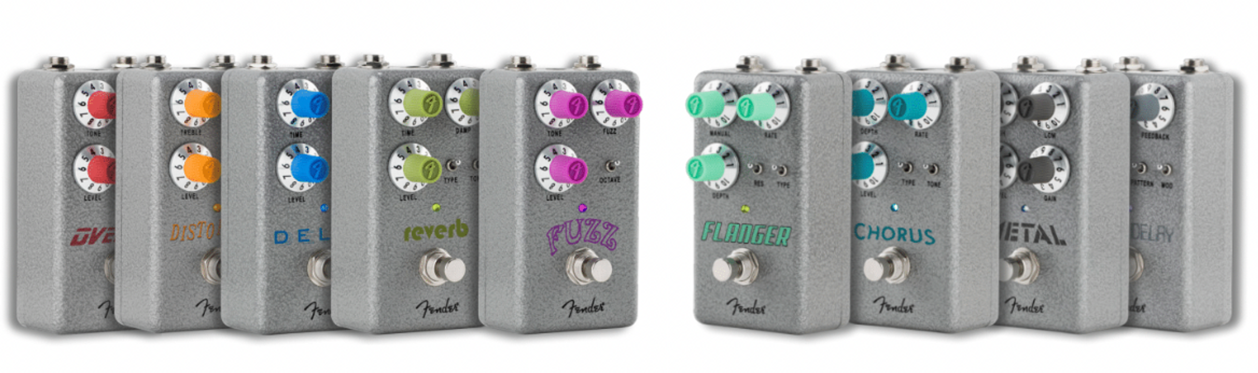 Fender Releases New Line of Hammertone Pedals