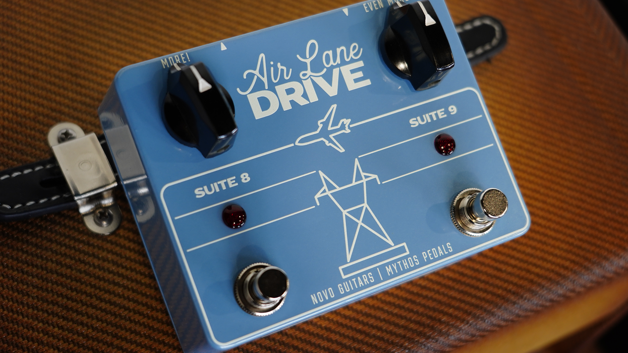 Mythos Pedals and Novo Guitars Collaborate on the Air Lane Drive