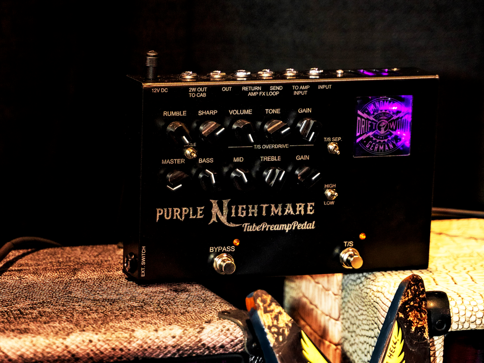 Driftwood Amps Introduces the Purple Nightmare Tube Preamp Pedal