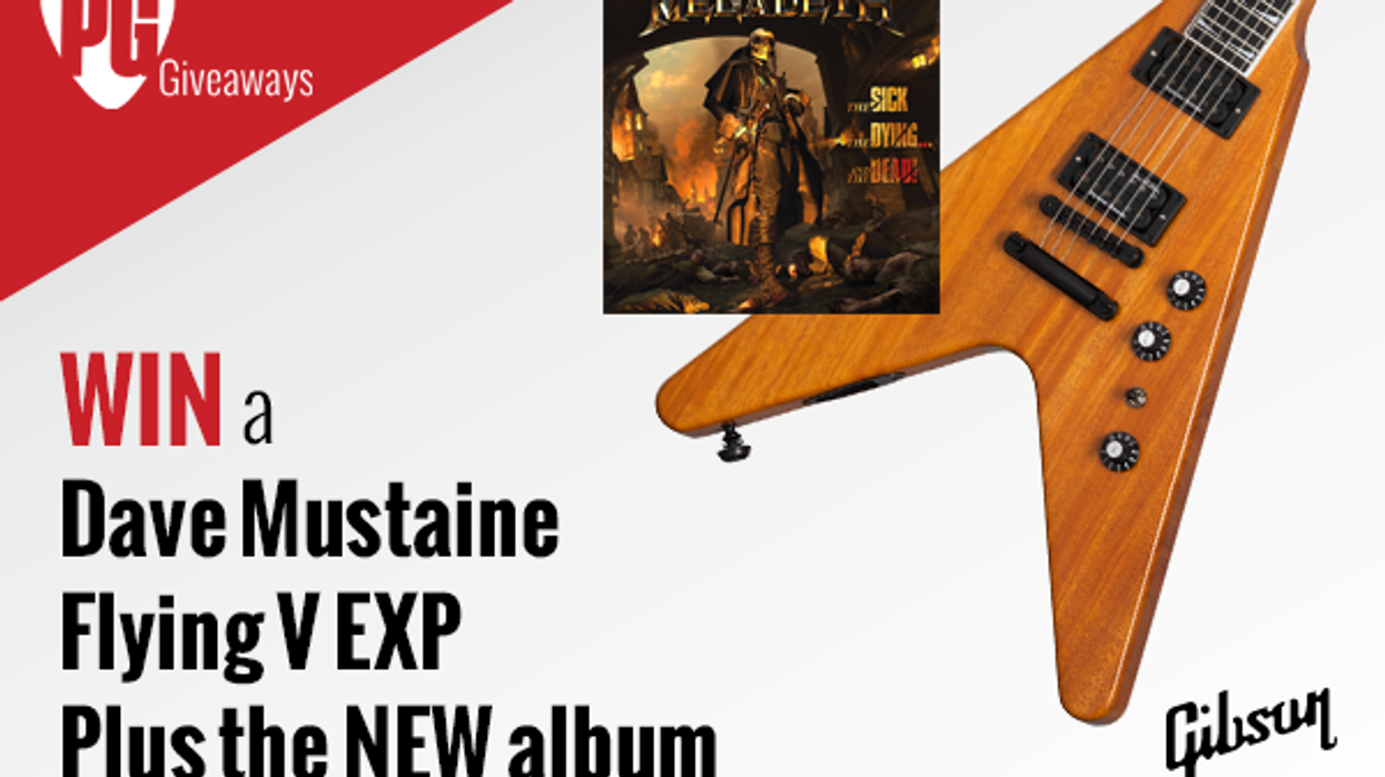 Dave Mustaine Flying V EXP Giveaway