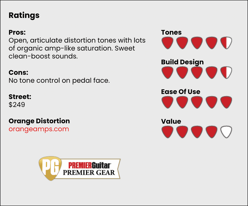Orange Phaser, Sustain, and Distortion Guitar Pedal Review