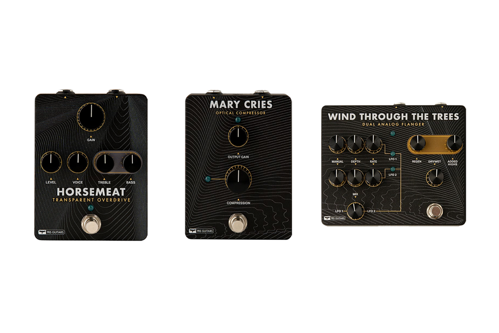PRS Pedal Reviews: Horsemeat Transparent Overdrive, Mary Cries Optical Compressor, and Wind Through the Trees Dual Analog Flanger thumbnail