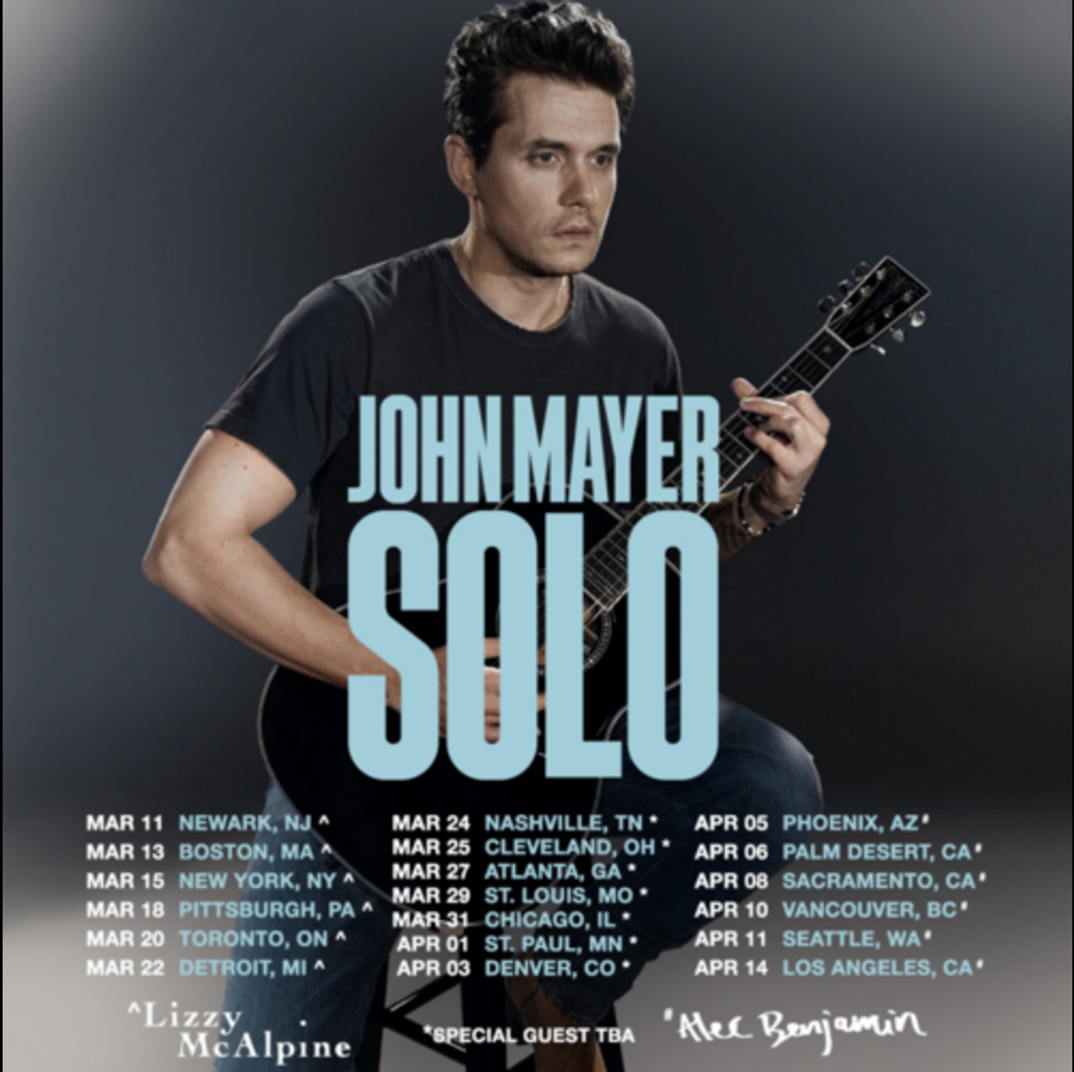 John Mayer Announces Solo 2023 Tour