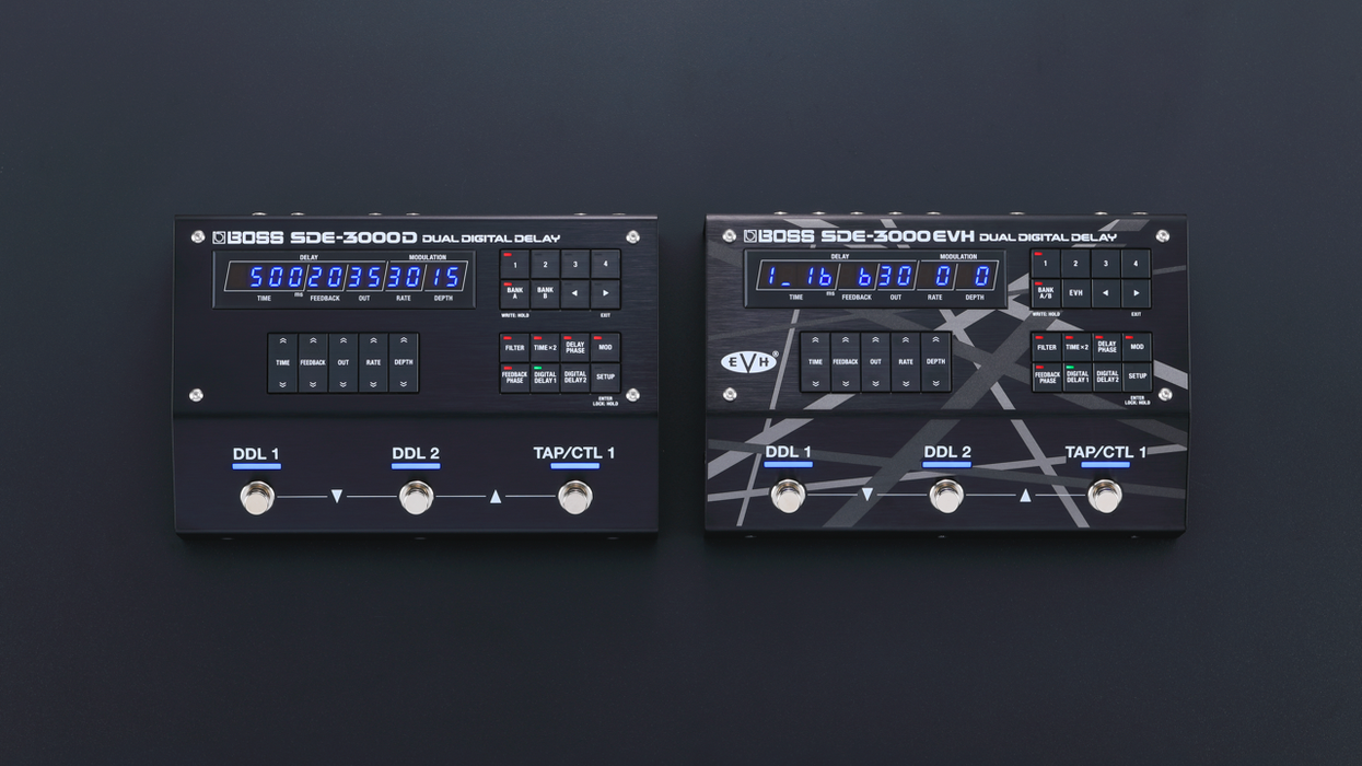 BOSS Announces SDE-3000D and SDE-3000EVH Dual Digital Delays