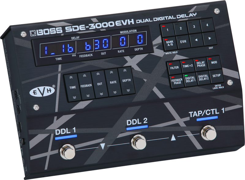 BOSS Unveils SDE-3000D & SDE-3000EVH Digital Delays