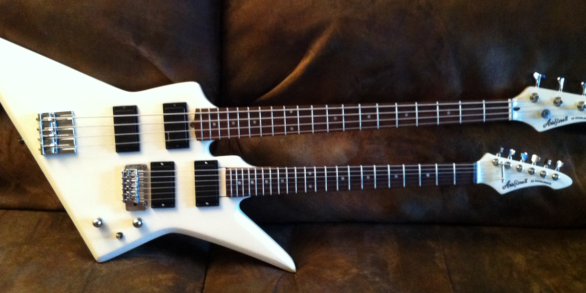 Double neck hot sale bass and guitar