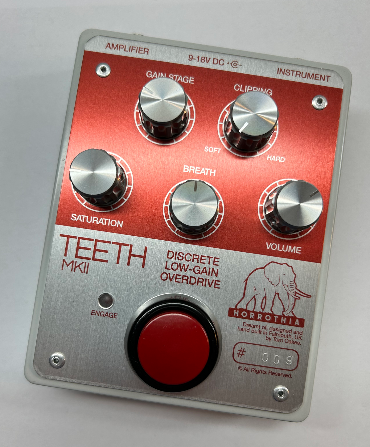 Horrothia Effects Introduces Teeth Mk2 Overdrive