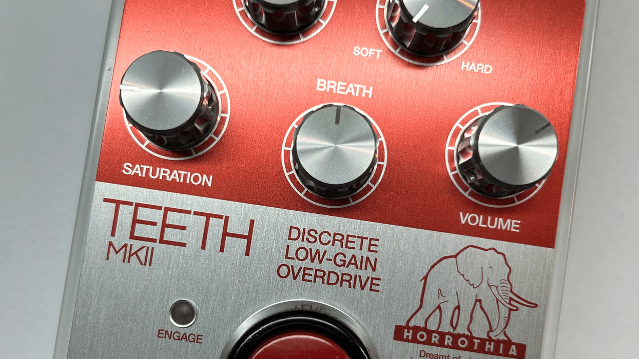 Horrothia Effects Introduces Teeth Mk2 Overdrive Pedal Horrothia Effects Introduces Teeth Mk2 Overdrive Pedal