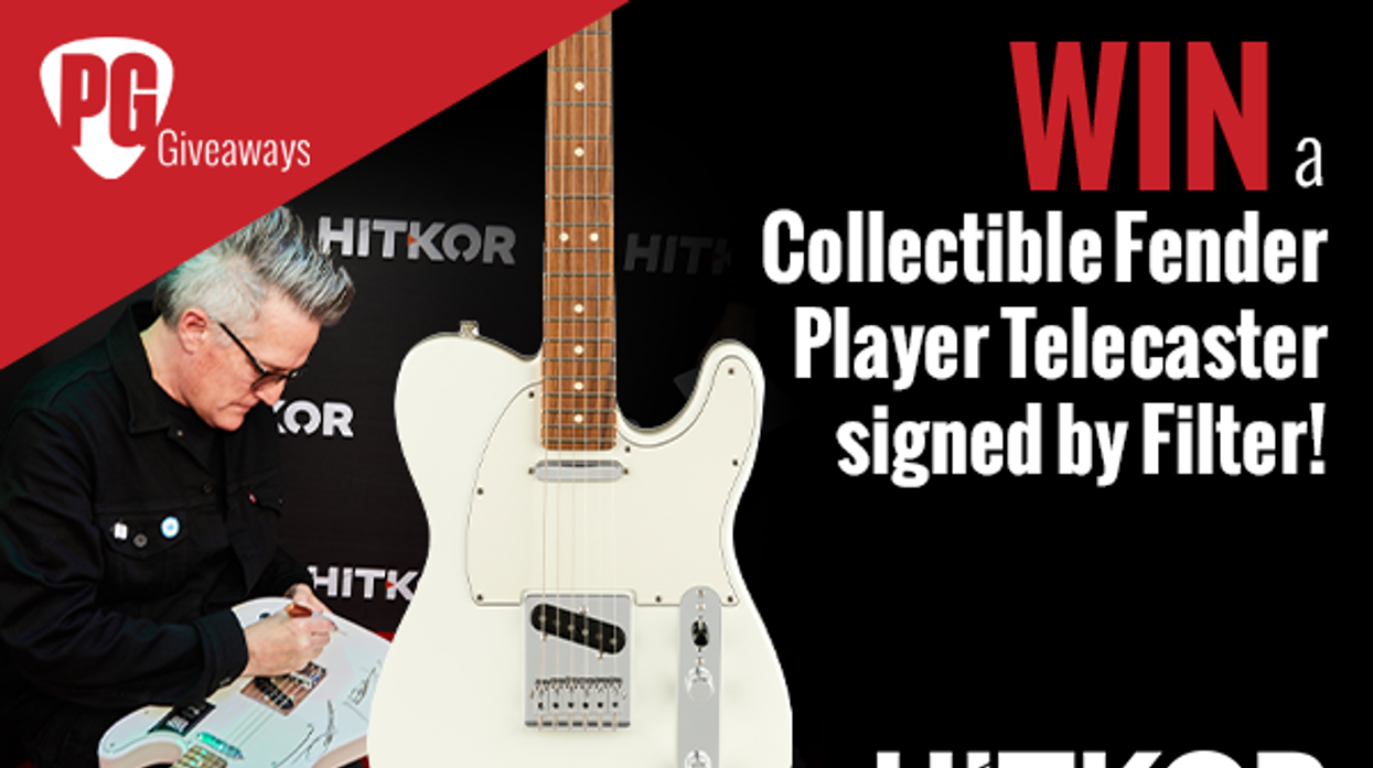 WIN a Collectible Fender Player Telecaster Signed by Filter!