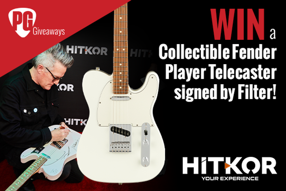 WIN a Collectible Fender Player Telecaster Signed by Filter!