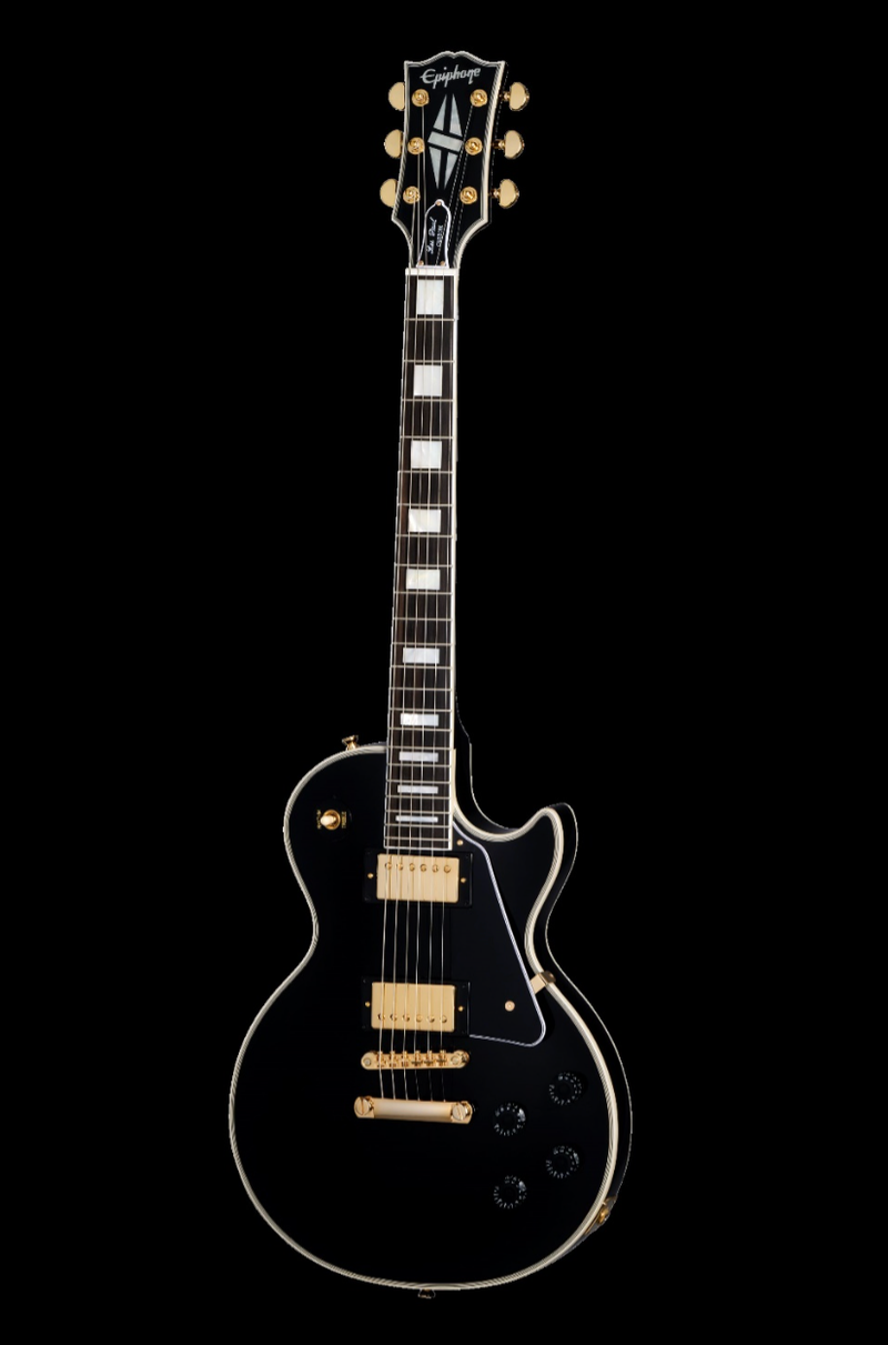 ギター Epiphone Inspired by Gibson Custom Ebony Epiphone Inspired by Gibson Custom Les Paul Custom | Ebony