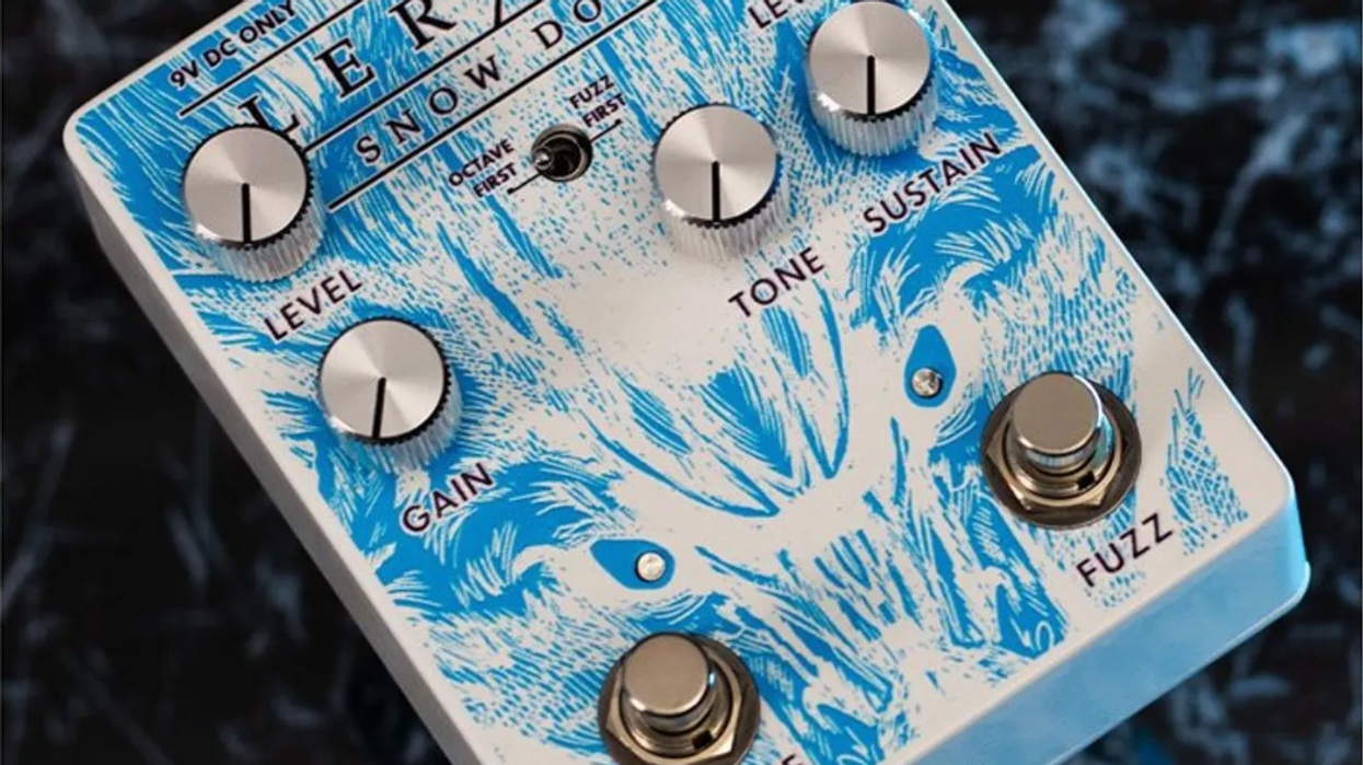 Alex Lifeson Unveils Lerxst Snow Dog Octave Fuzz