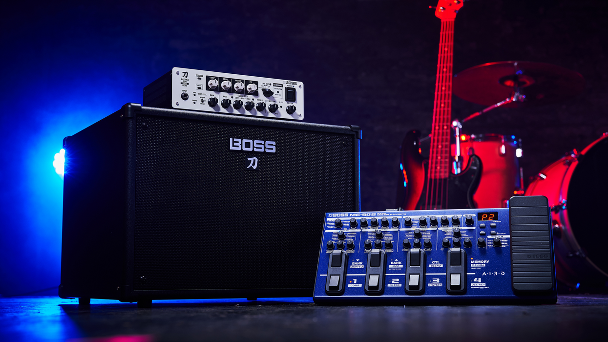 Boss Announces Katana-500 Bass Head and Cabinet 112 Bass