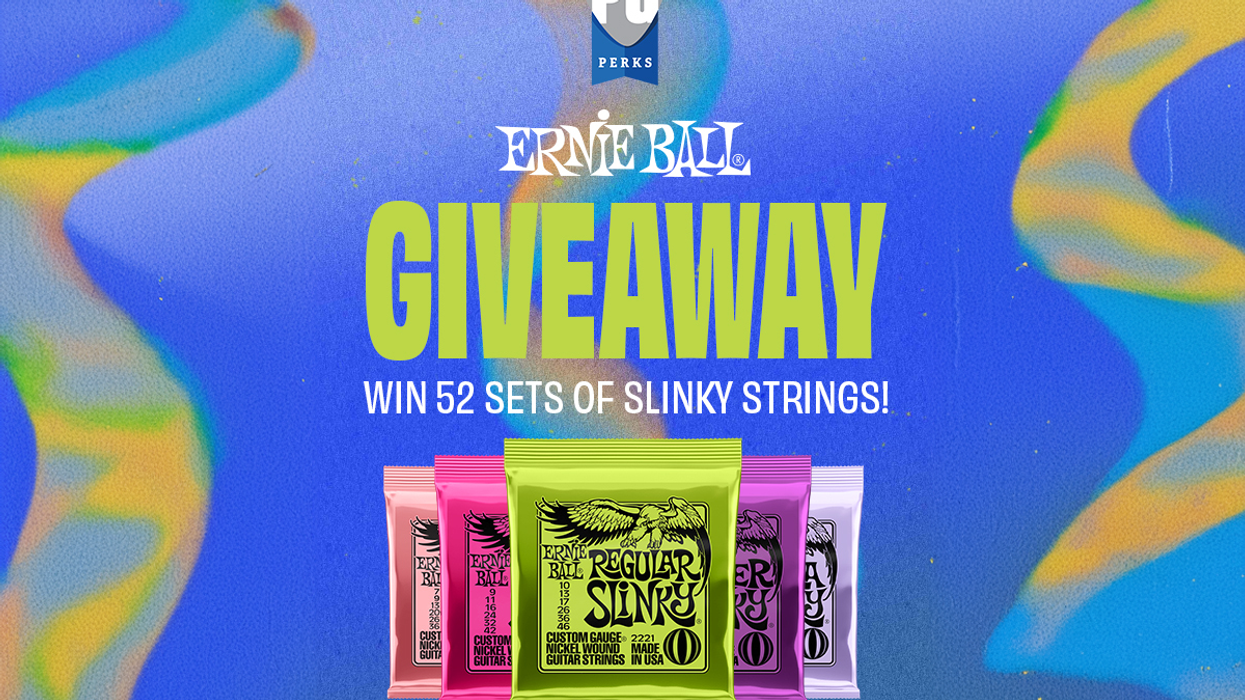 Win 52 Sets of Ernie Ball Slinky Strings!