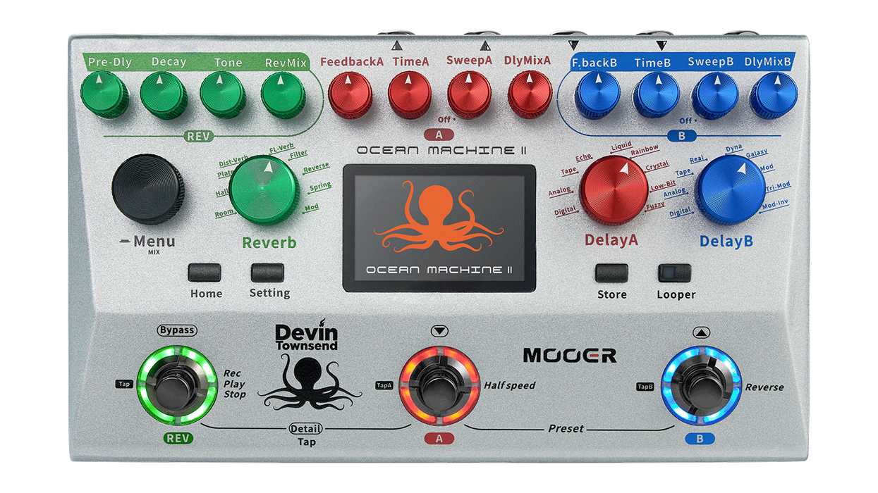Mooer and Devin Townsend Launch the Ocean Machine II
