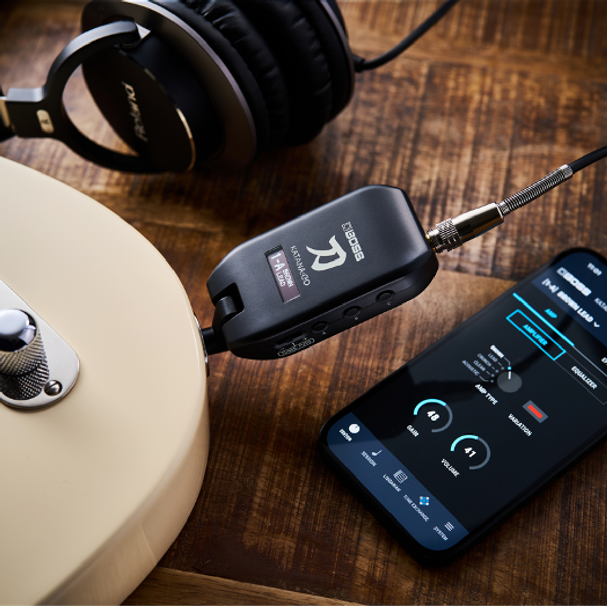 BOSS KATANA:GO - New Personal Headphone Guitar Amp - Premier Guitar BOSS KATANA:GO - New Personal Headphone Guitar Amp - Premier Guitar