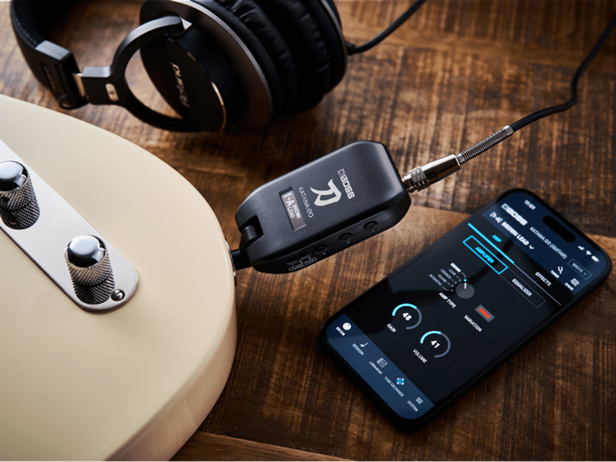 BOSS KATANA:GO - New Personal Headphone Guitar Amp - Premier Guitar BOSS KATANA:GO - New Personal Headphone Guitar Amp - Premier Guitar