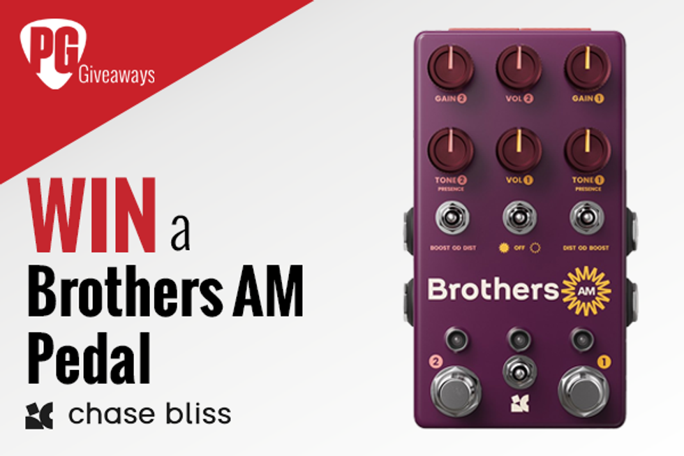 Win a Chase Bliss Brothers AM Pedal!