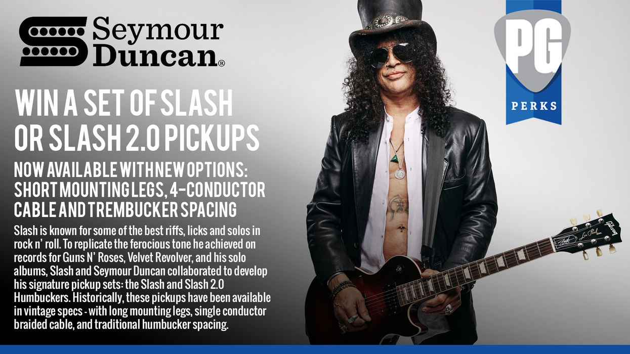 Win the Signature Tone of Slash — Your Choice of Seymour Duncan Pickup Sets