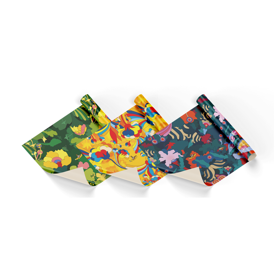 Yellow Submarine 3-Pack Wrapping Paper Bundle