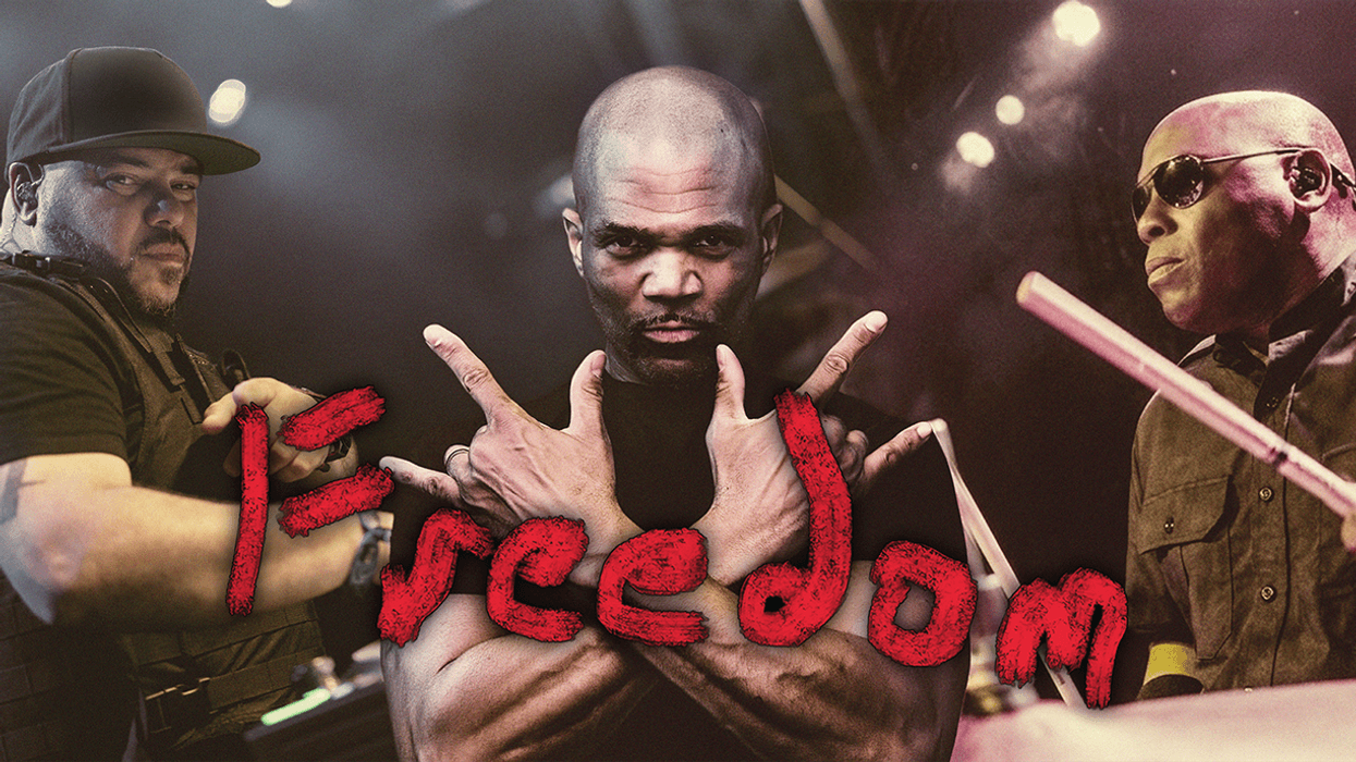 Darryl "DMC" McDaniels, DJ Johnny Juice and Brian Hardgroove Form Freedom