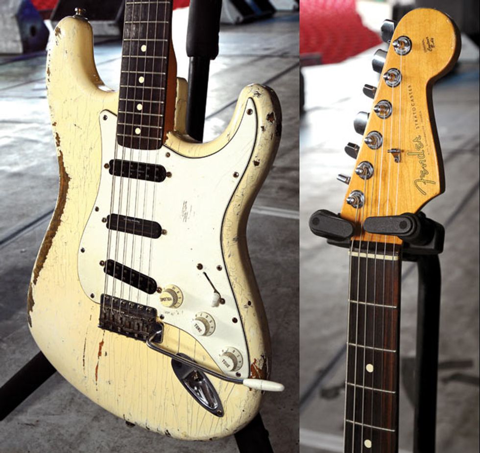 Janick Gers' Main Fender Strat (closeup)