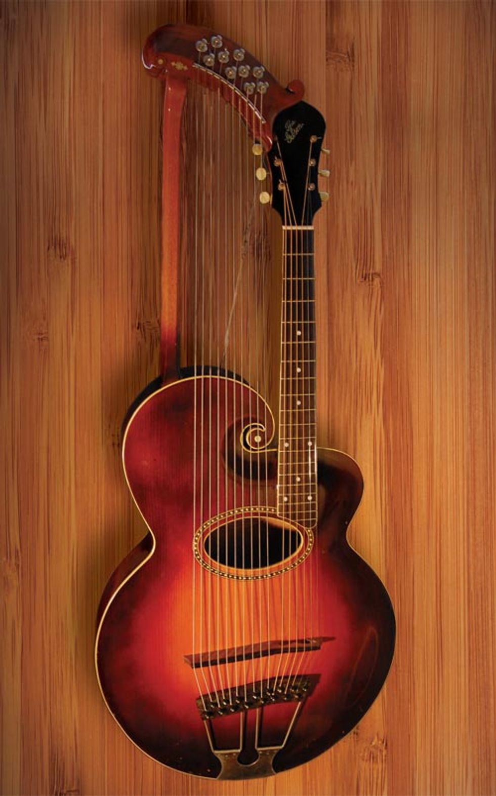 January - 1917 'The Gibson' Harp Guitar, Style U