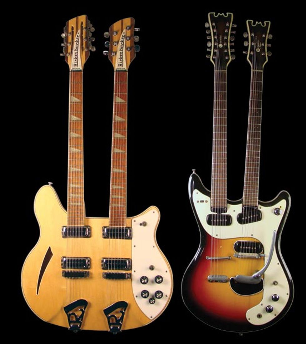 January - 1977 Rickenbacker 362/12 and 1964 Mosrite Ventures Series Mark XVIII