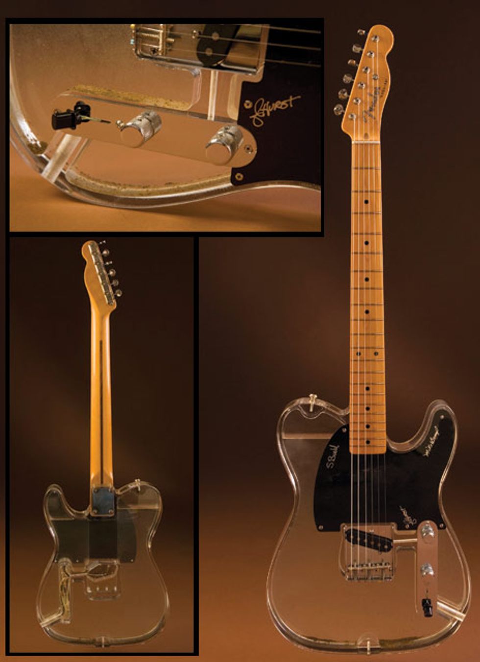 January: Fender Cumberland River Floodwater Lucite Esquire